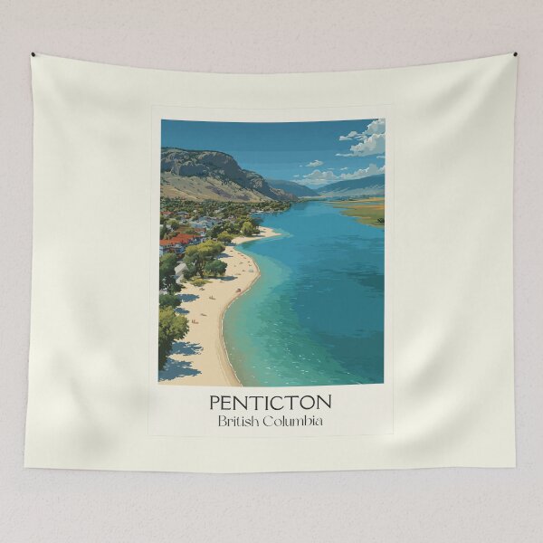 Item preview, Penticton British Columbia | Okanagan Lake Narrows Art designed and sold by TuncGK.