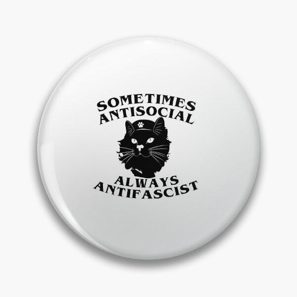 Item preview, Sometimes antisocial always antifascist designed and sold by remerasnerdas.