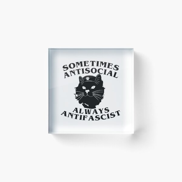 Item preview, Sometimes antisocial always antifascist designed and sold by remerasnerdas.