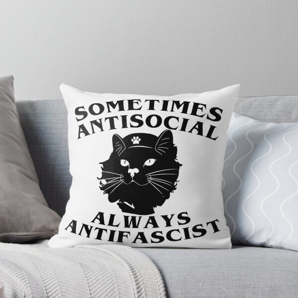 Item preview, Sometimes antisocial always antifascist designed and sold by remerasnerdas.