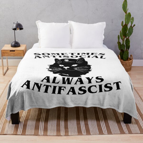 Item preview, Sometimes antisocial always antifascist designed and sold by remerasnerdas.