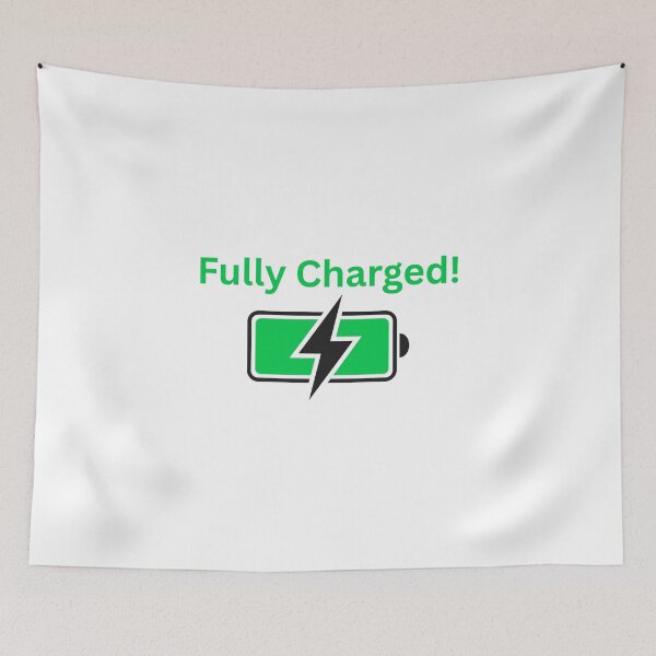 Item preview, Fully Charged! Positive energy battery design designed and sold by ArtByEwa.