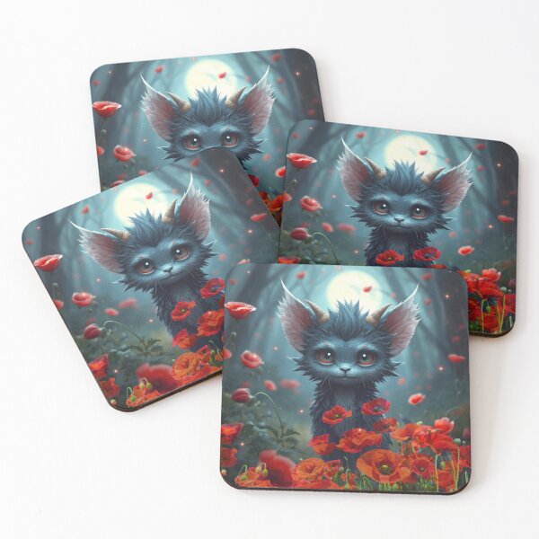 Item preview, Red Poppy Cute Fantasy Mystical Creature designed and sold by shaang.