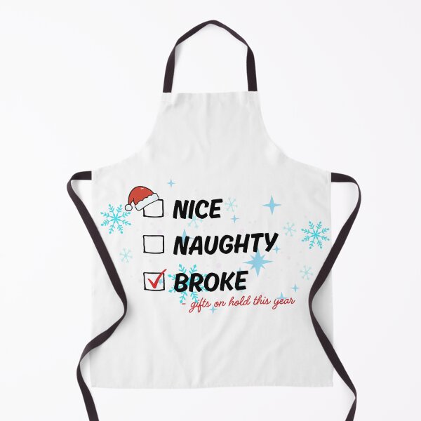 Item preview, Nice Naughty Broke Christmas Funny Checklist designed and sold by GrafTeesLab.