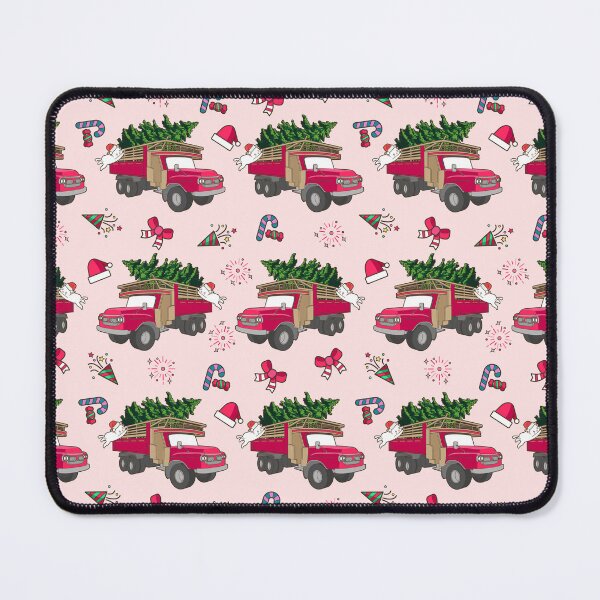Item preview, Pink Christmas truck designed and sold by Anisha Vaz.