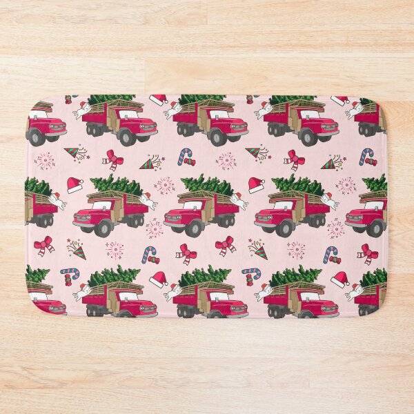 Item preview, Pink Christmas truck  designed and sold by Anisha  Vaz.