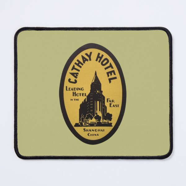 Item preview, Cathay Hotel (Shanghai, China) Vintage Luggage Label designed and sold by FutureTraveller.