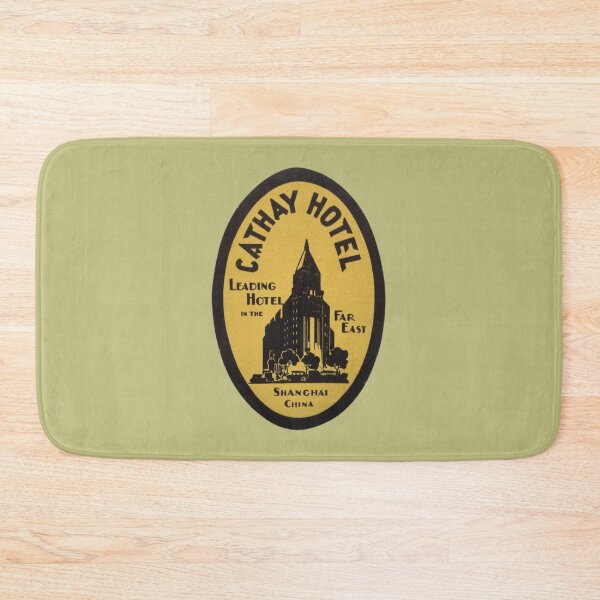 Item preview, Cathay Hotel (Shanghai, China) Vintage Luggage Label designed and sold by FutureTraveller.