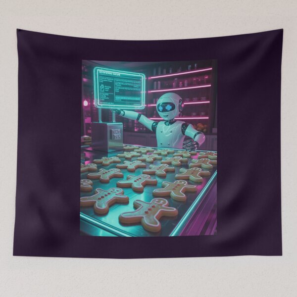 Item preview, AI Gingerbread Factory designed and sold by McVrax.