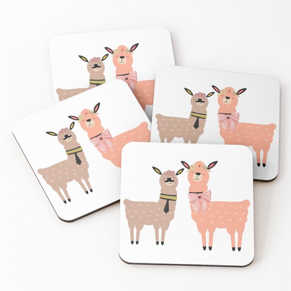 Item preview, A cute couple of llamas designed and sold by CaseMastery.