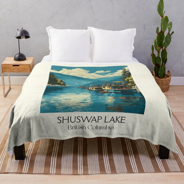 Item preview, Shuswap Lake British Columbia | Houseboating Paradise Art designed and sold by TuncGK.