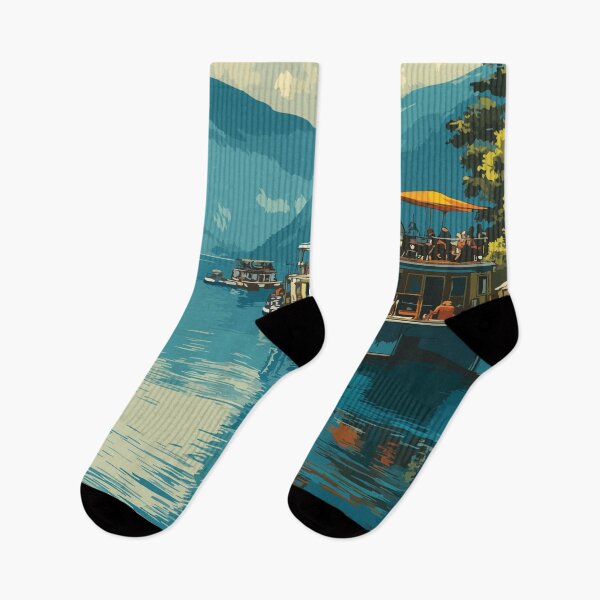 Item preview, Shuswap Lake British Columbia | Houseboating Paradise Art designed and sold by TuncGK.