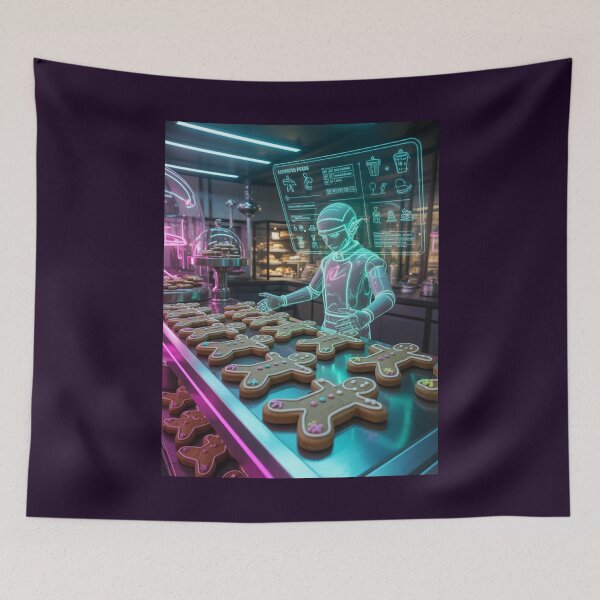Item preview, AI Gingerbread Factory designed and sold by McVrax.