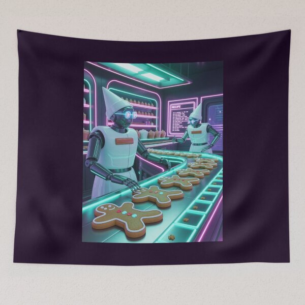 Item preview, AI Gingerbread Factory designed and sold by McVrax.