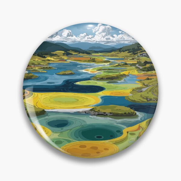 Item preview, Spotted Lake Osoyoos BC | Syilx Okanagan Sacred Site Art designed and sold by TuncGK.