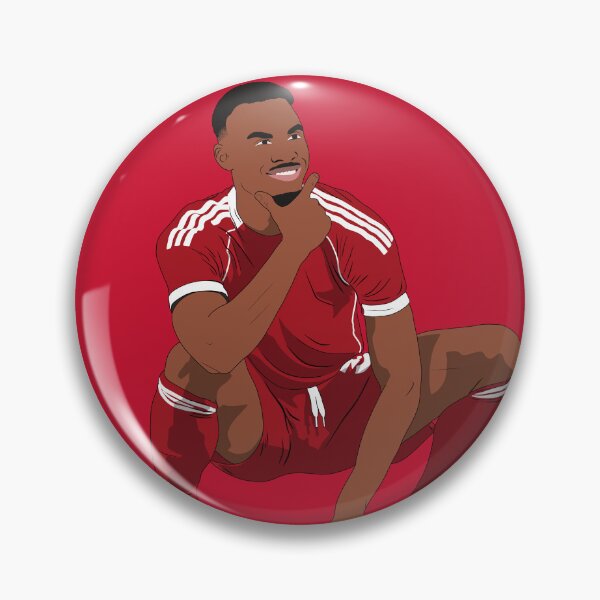 Item preview, Ryan Gravenberch Crouch Pose Goal Celebration Minimalist designed and sold by Hevding.