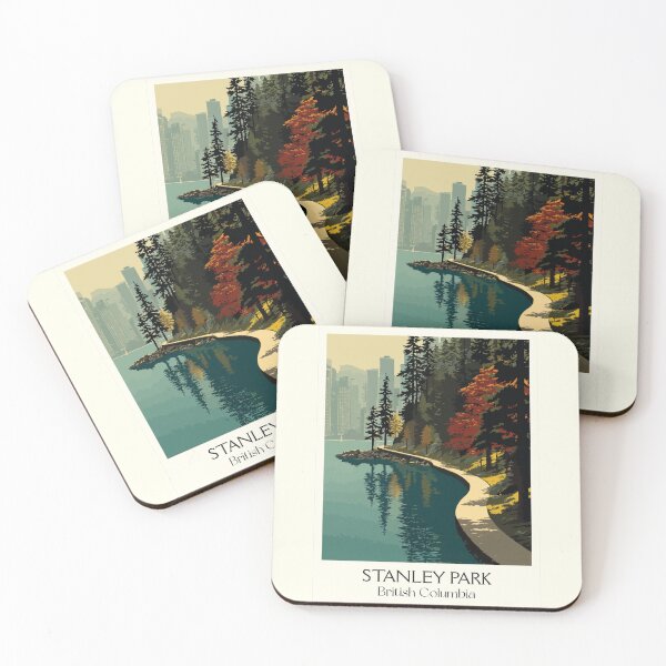 Item preview, Stanley Park Vancouver BC | Seawall & North Shore View Art designed and sold by TuncGK.