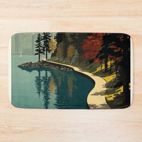 Item preview, Stanley Park Vancouver BC | Seawall & North Shore View Art designed and sold by TuncGK.