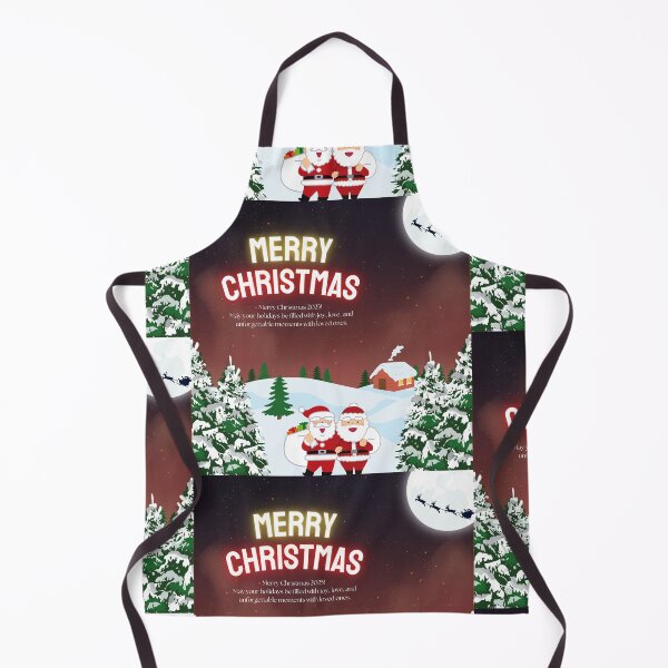 Item preview, Merry Christmas 2025 Design | Festive Winter Scene with Santa Claus and Holiday Night Sky designed and sold by arnabscreativeworld.