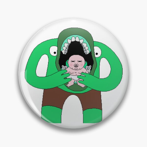 Item preview, Mr. Frog Eating a Baby - Smiling Friends Pixel Art designed and sold by MaddieMade.