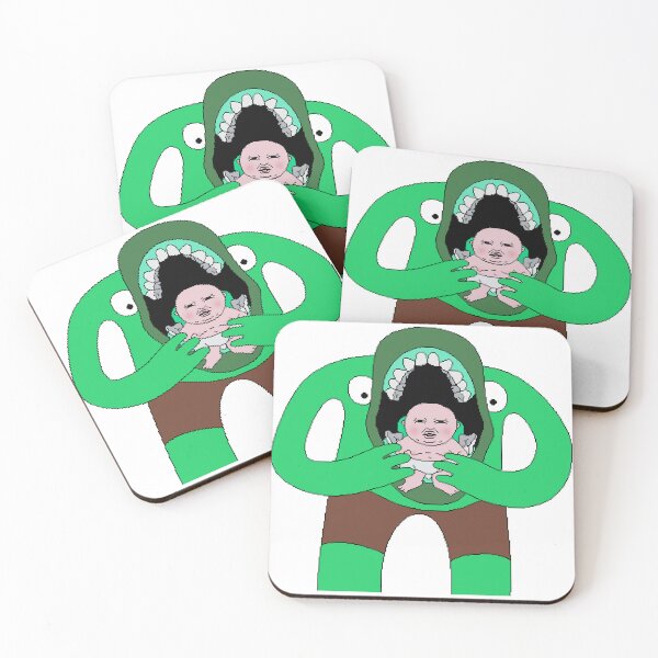 Item preview, Mr. Frog Eating a Baby - Smiling Friends Pixel Art designed and sold by MaddieMade.