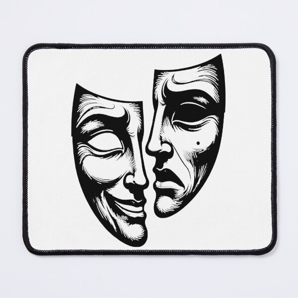 Item preview, Masks of emotions – Joy and Sadness designed and sold by DariusZD.