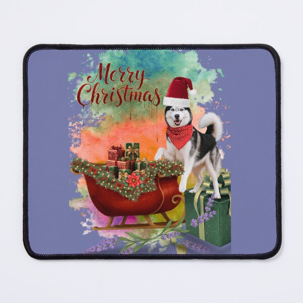 Item preview, Santa Dog Sleigh Ride designed and sold by tinkeybabes.