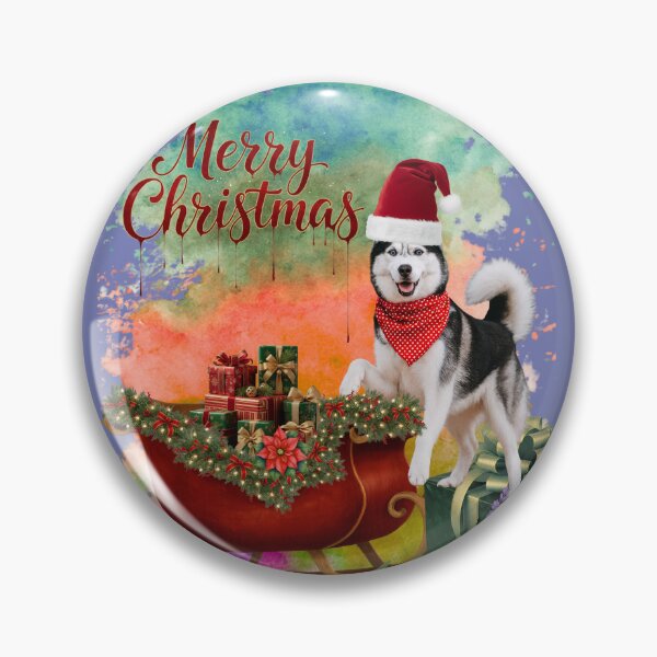 Item preview, Santa Dog Sleigh Ride designed and sold by tinkeybabes.