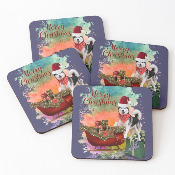 Item preview, Santa Dog Sleigh Ride designed and sold by tinkeybabes.
