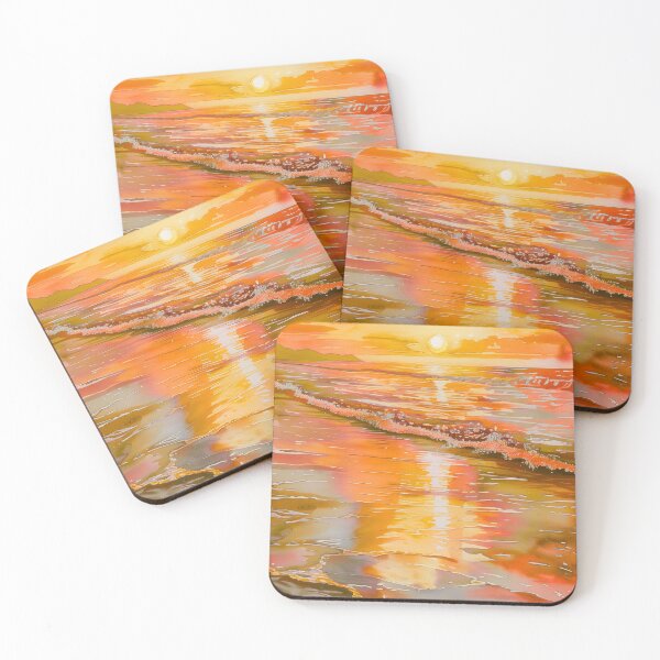 Item preview, Vibrant Peaceful Orange Beach Sunrise Sunset designed and sold by Liberty Sunshine.