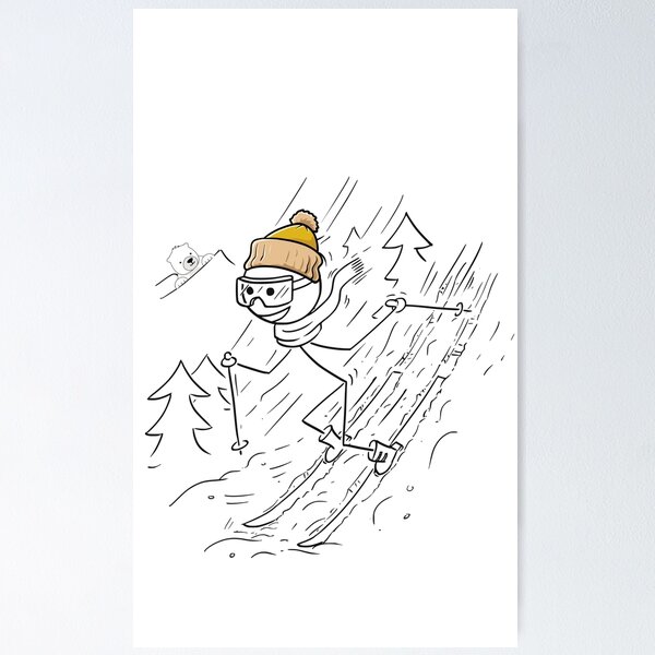Item preview, Esquiar feliz en invierno designed and sold by CaseMastery.