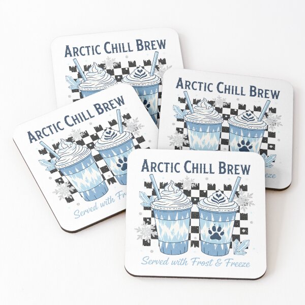 Item preview, Arctic Chill Brew T-Shirt | Winter Coffee Drink & Paw Print Design | Served with Frost & Freeze designed and sold by justyna-s28.