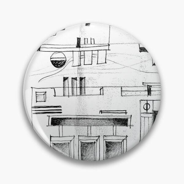 Artikelvorschau, Hausaufriss + Grundriss abstrakt entworfen und verkauft von Tereza Pilar Art.