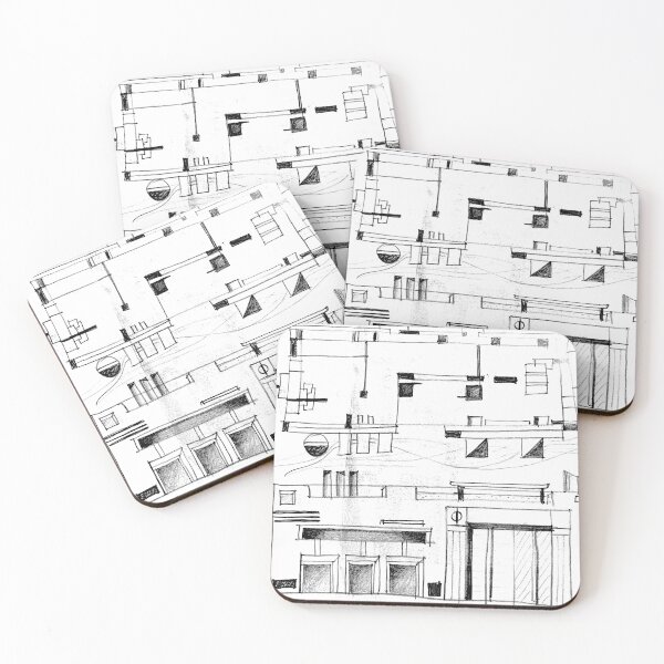 Item preview, house elevation+plan abstract designed and sold by Tereza Pilar  Art.