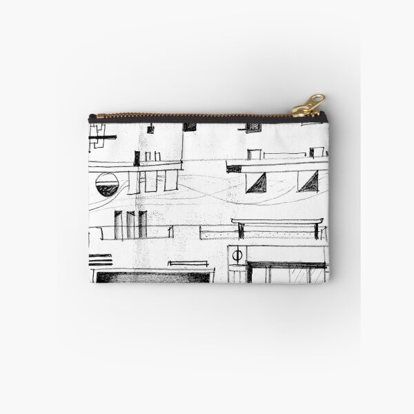 Item preview, house elevation+plan abstract designed and sold by Tereza Pilar Art.
