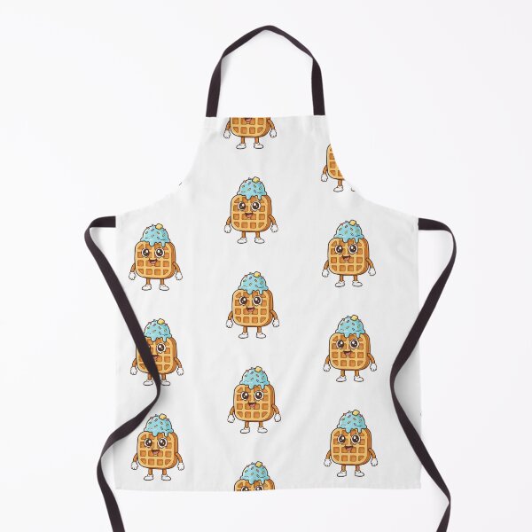 Item preview, Kawaii Waffle with Ice Cream – Cute and Delicious Drawing designed and sold by drchzak.