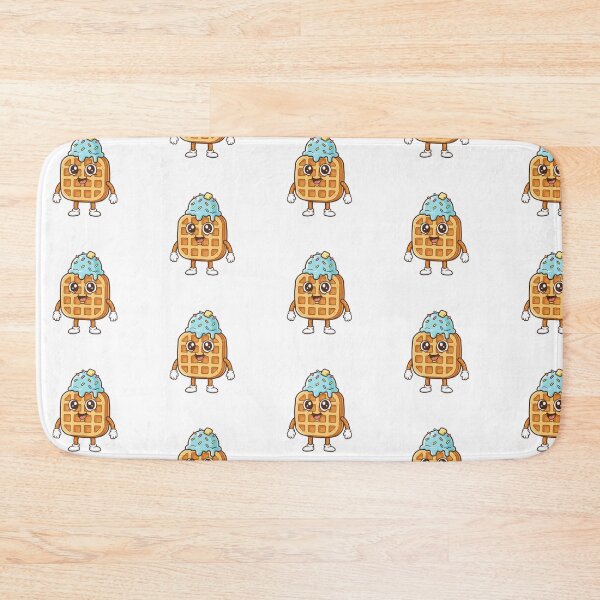 Item preview, Kawaii Waffle with Ice Cream – Cute and Delicious Drawing designed and sold by drchzak.
