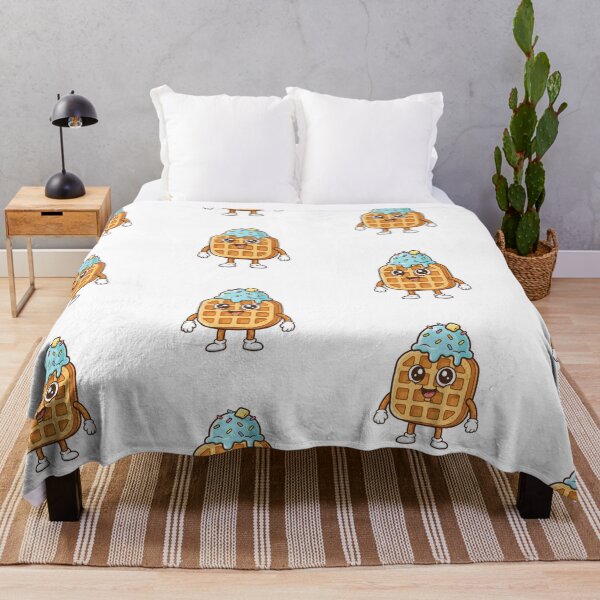 Item preview, Kawaii Waffle with Ice Cream – Cute and Delicious Drawing designed and sold by drchzak.