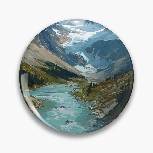 Item preview, Stewart British Columbia | Misty Glacial Valley Art Print designed and sold by TuncGK.