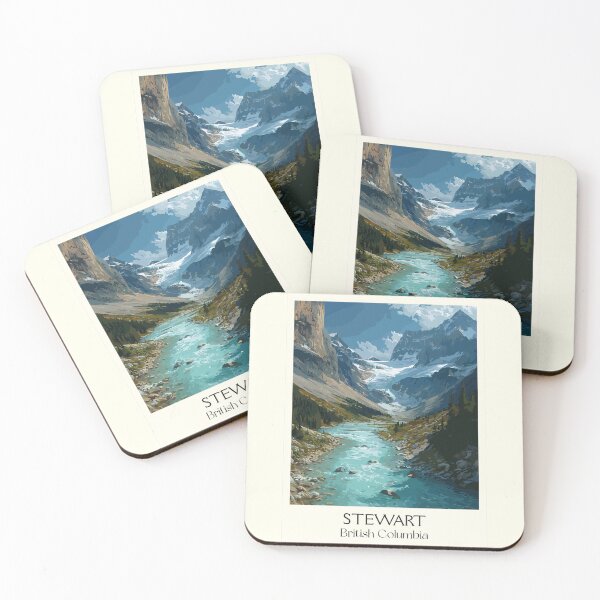 Item preview, Stewart British Columbia | Misty Glacial Valley Art Print designed and sold by TuncGK.
