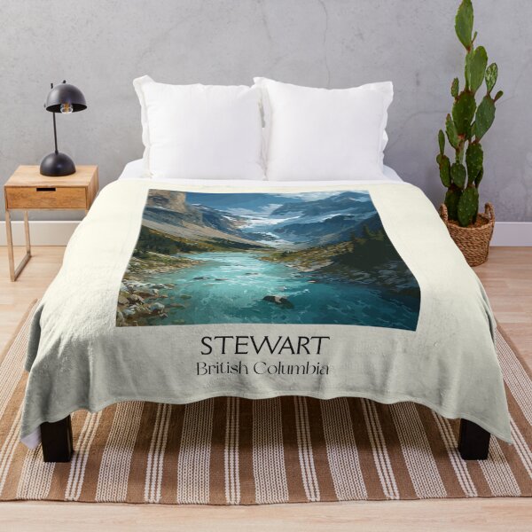 Item preview, Stewart British Columbia | Misty Glacial Valley Art Print designed and sold by TuncGK.