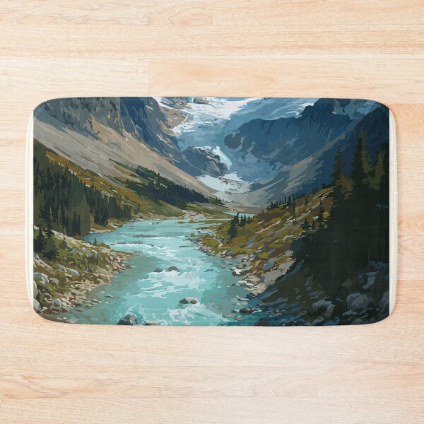 Item preview, Stewart British Columbia | Misty Glacial Valley Art Print designed and sold by TuncGK.