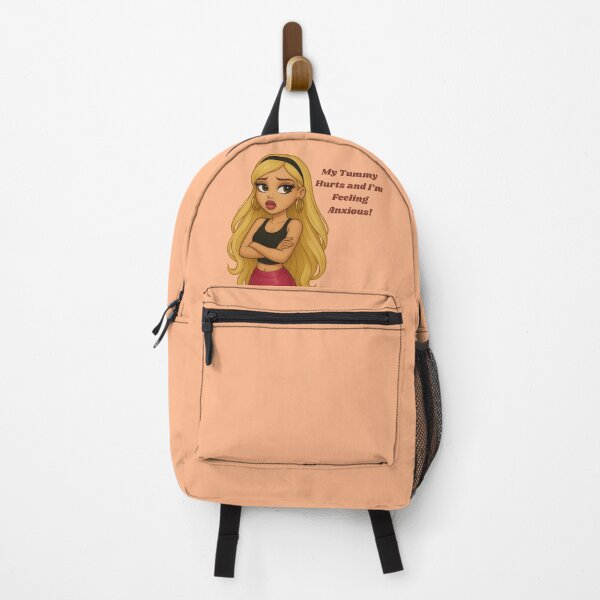 Item preview, Funny Bratz Style Quote – “My Tummy Hurts and I’m Feeling Anxious” designed and sold by KimmiesColors.