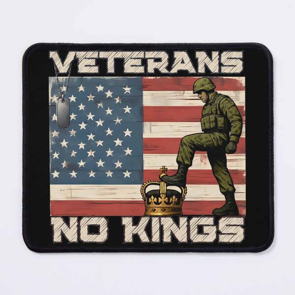 Item preview, Veterans No Kings – Soldier and US Flag Design designed and sold by PROPera-design.