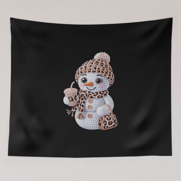 Item preview, Charming Snowman with Leopard Accents designed and sold by jkrphoto.