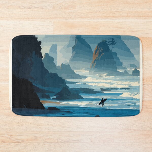 Item preview, Tofino British Columbia | West Coast Surf Town Art Print designed and sold by TuncGK.