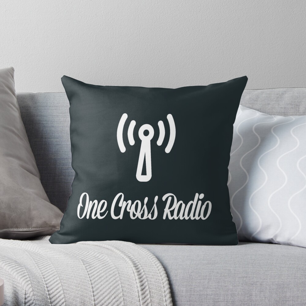 OCR Black Throw Pillow