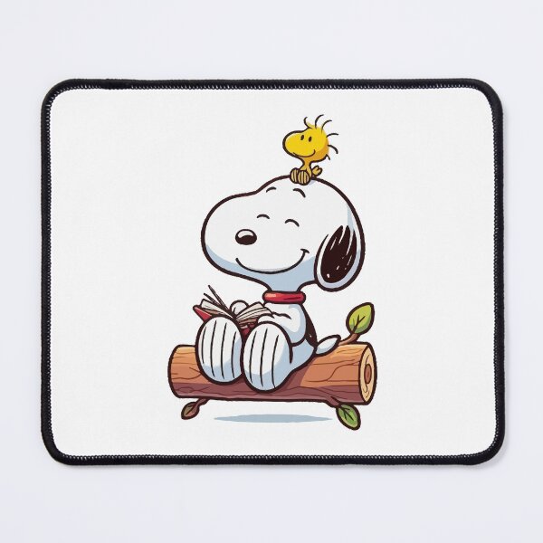 Item preview, Snoopy Reading with Bird designed and sold by ruthwtp.