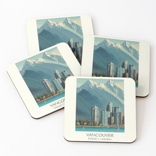 Item preview, Vancouver British Columbia | Mountain and Cityscape Art designed and sold by TuncGK.