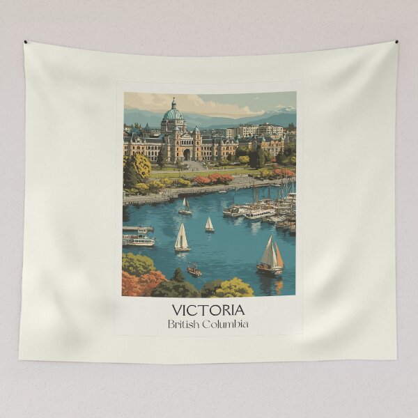 Item preview, Victoria British Columbia | Inner Harbour & Parliament Art designed and sold by TuncGK.